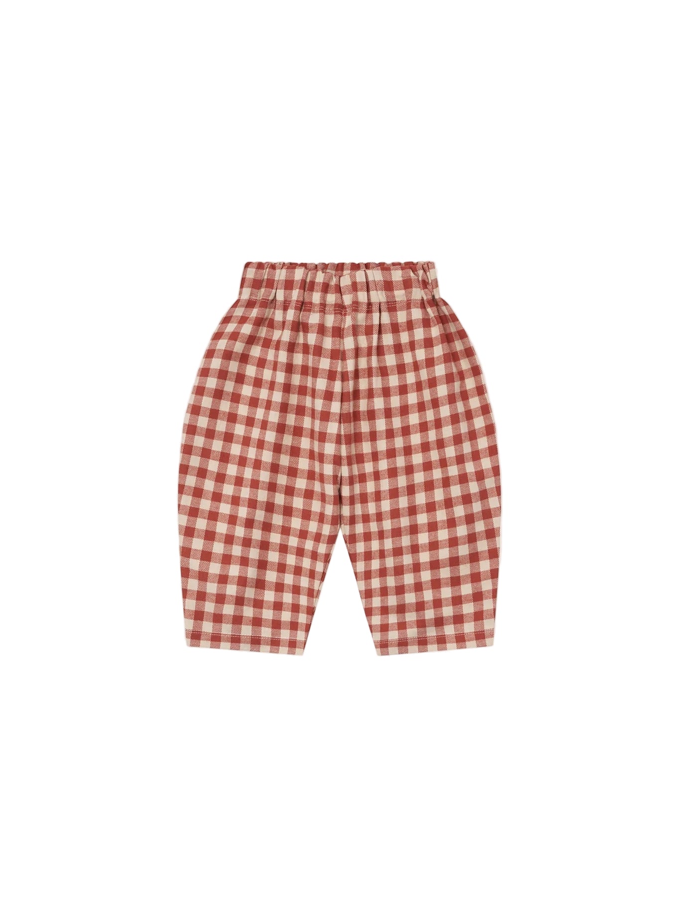 Organic Zoo Paprika Gingham Carrot Pants Organic Zoo Paprika Gingham Carrot Pants