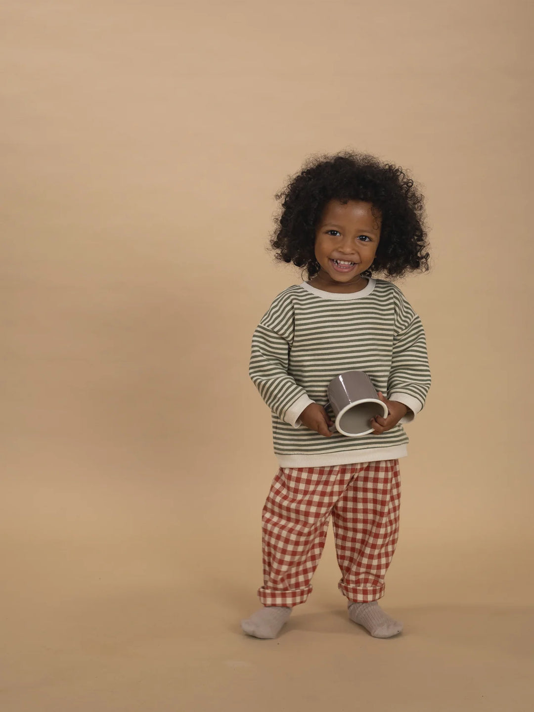 Organic Zoo Paprika Gingham Carrot Pants